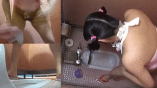 【閲覧注意】オシッコ中の女子トイレを覗き見た結果ｗｗｗｗｗｗｗｗｗｗｗｗｗｗ(GIF20枚)・14枚目