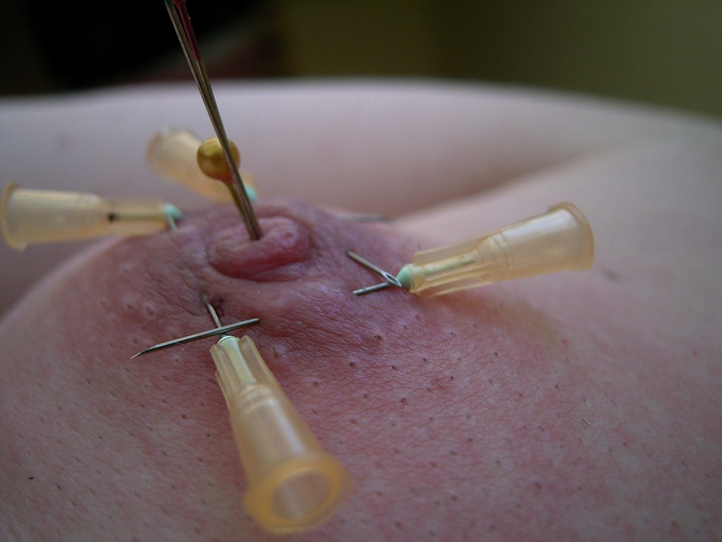 【閲覧注意】乳首やクリトリスを針で貫通させられた女性の反応が怖すぎてワロエナイ・・・・・・18枚目