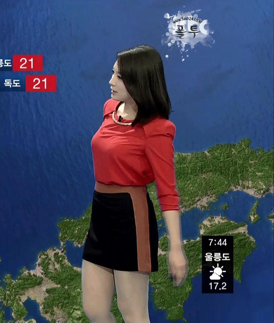 【ハレンチ】韓国のお天気お姉さんのエロさってなんなの？（画像あり）・2枚目